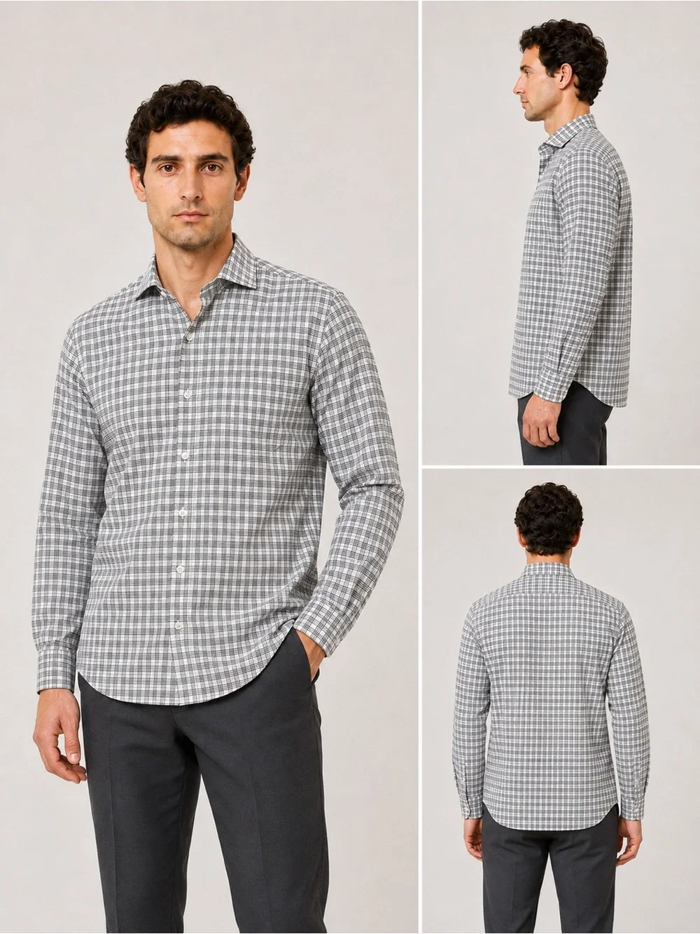 J.Crew Ludlow Slim Fit Men’s 14.5 32 Plaid Stretch Cotton Dress Shirt